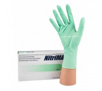 NitriMAX перчатки нитрил, 4 г, S, зеленые, 50 пар