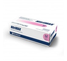 NitriMAX перчатки нитрил, 4 г, M, розовые, 50 пар
